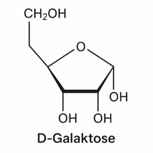 Strukturformel von D-Galaktose