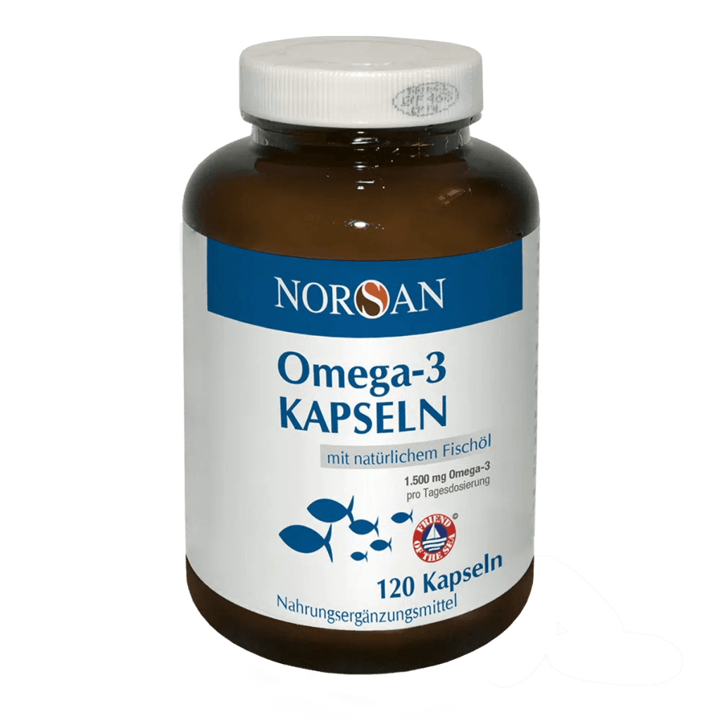 Omega-3 Total Kapseln von NORSAN – 1.500 mg Omega-3 pro Tagesdosis aus Fischöl aus Wildfang
