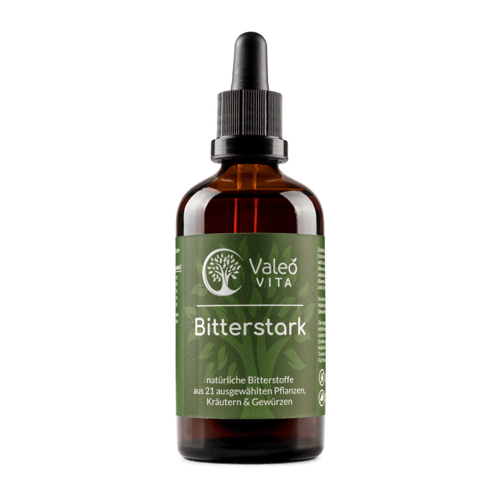 Bitterstark Tropfen von Valeo Vita – Bitterstoffe aus 21 Heilpflanzen, Kräutern und Gewürzen