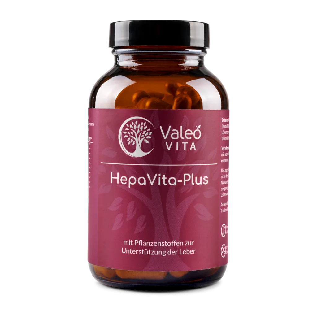 HepaVita Plus Leberkomplex von Valeo Vita – Kapseln mit Cynarin und Silymarin 80 % (Mariendistel)