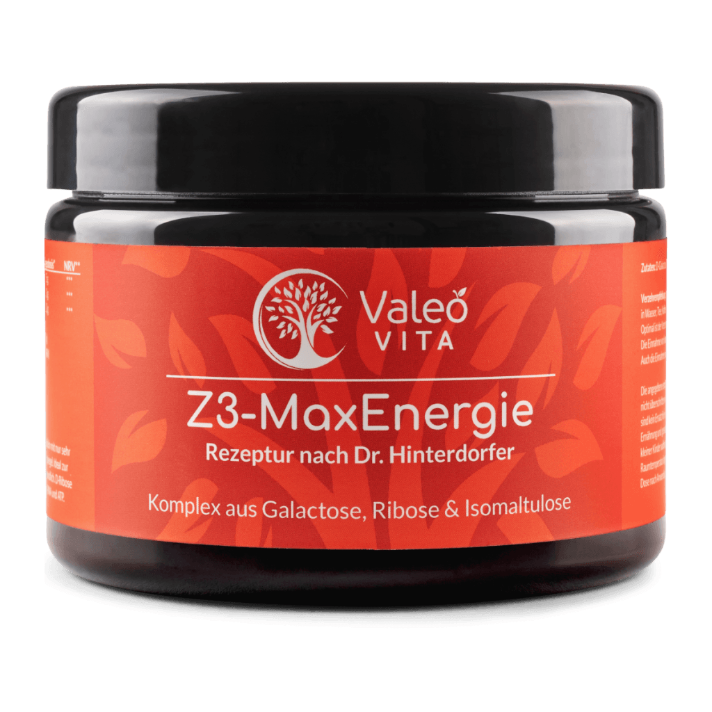 Z3-MaxEnergie Zellnahrung von Valeo Vita – Pulver mit D-Galactose, D-Ribose und Isomaltulose, ohne Koffein