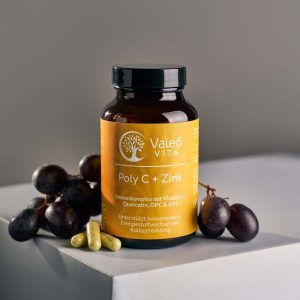 Premium Poly C + Zink Kapseln von Valeo Vita – Innovativer Immunkomplex mit PureWay-C®* und bioverfügbarem Zink