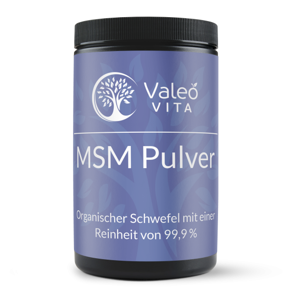 MSM Pulver – 99,9 % reines Methylsulfonylmethan zur Unterstützung von Gelenken, Haut und Bindegewebe.