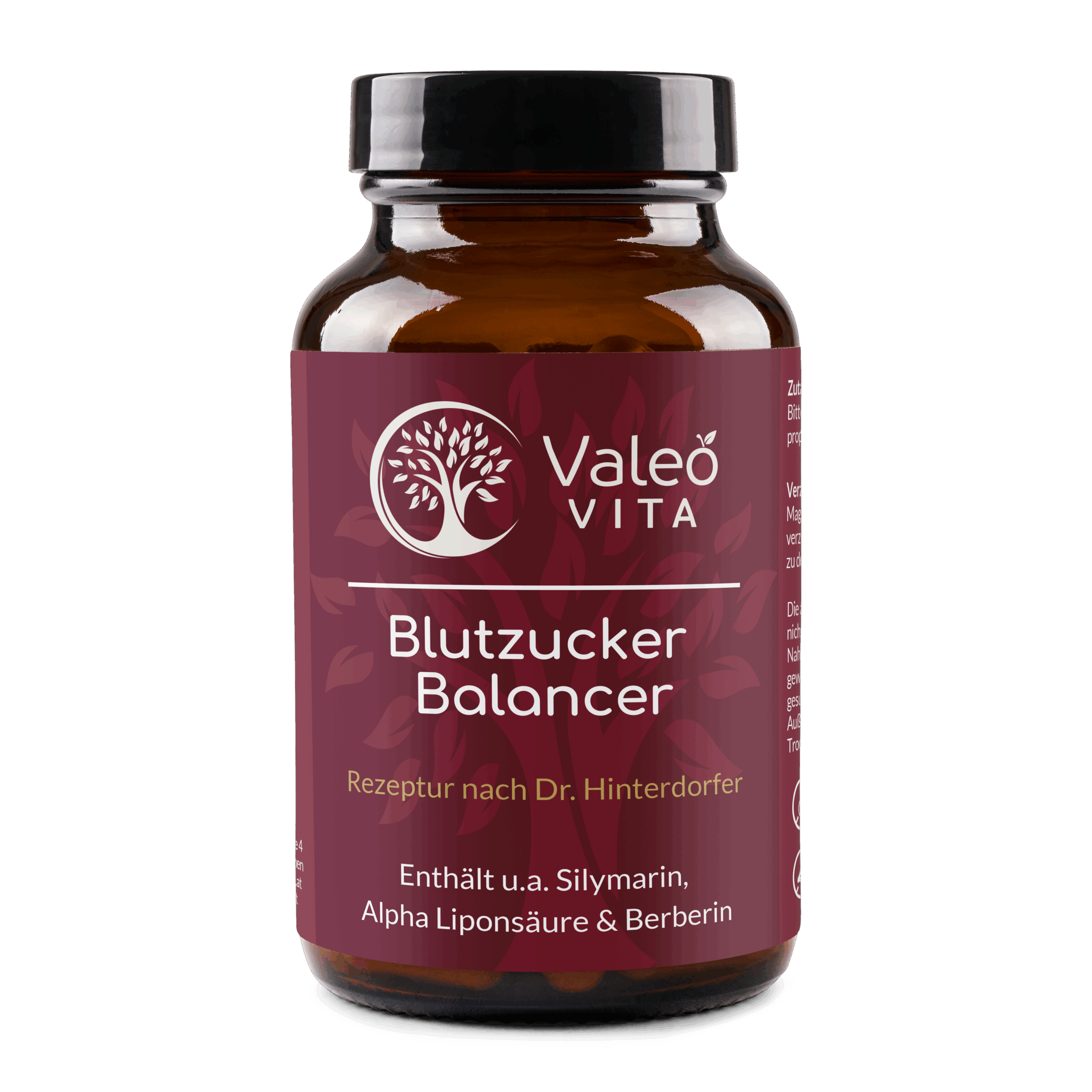 Blutzucker Balancer – Mit R-Alpha-Liponsäure, Berberin, Bittermelone, L-Carnitin und Silymarin für Stoffwechsel und Energie.